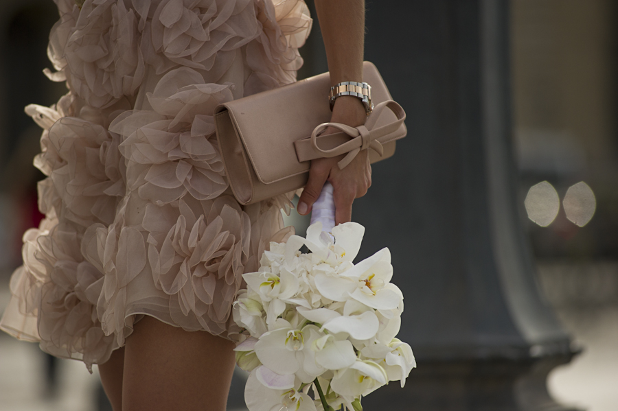 Valentino short wedding dress Paris