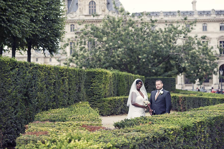 Aisha and Ben's Parisian Park Wedding by Olivier Lalin of WeddingLight Photography
