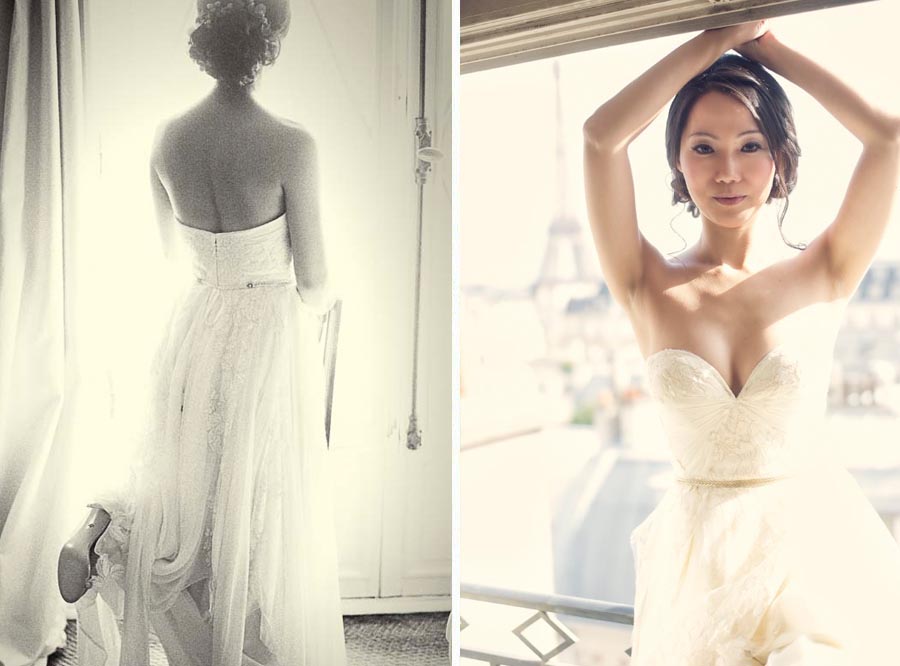 Paris Elopement: Lisa and Frank's Stone Church Ceremony by WeddingLight Events and WeddingLight Photography American church paris wedding