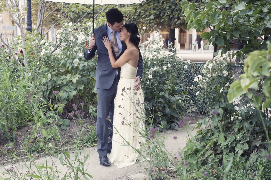 Paris Elopement: Lisa and Frank's Stone Church Ceremony by WeddingLight Events and WeddingLight Photography American church paris wedding