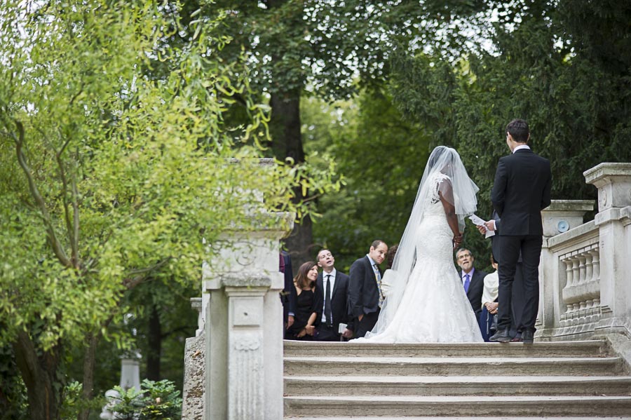 Aisha and Ben's Parisian Park Wedding by Olivier Lalin of WeddingLight Photography