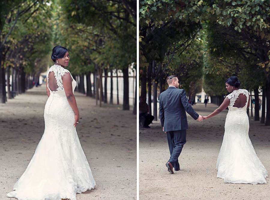 Aisha and Ben's Parisian Park Wedding by Olivier Lalin of WeddingLight Photography