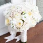 White Peonies Wedding Bouquet